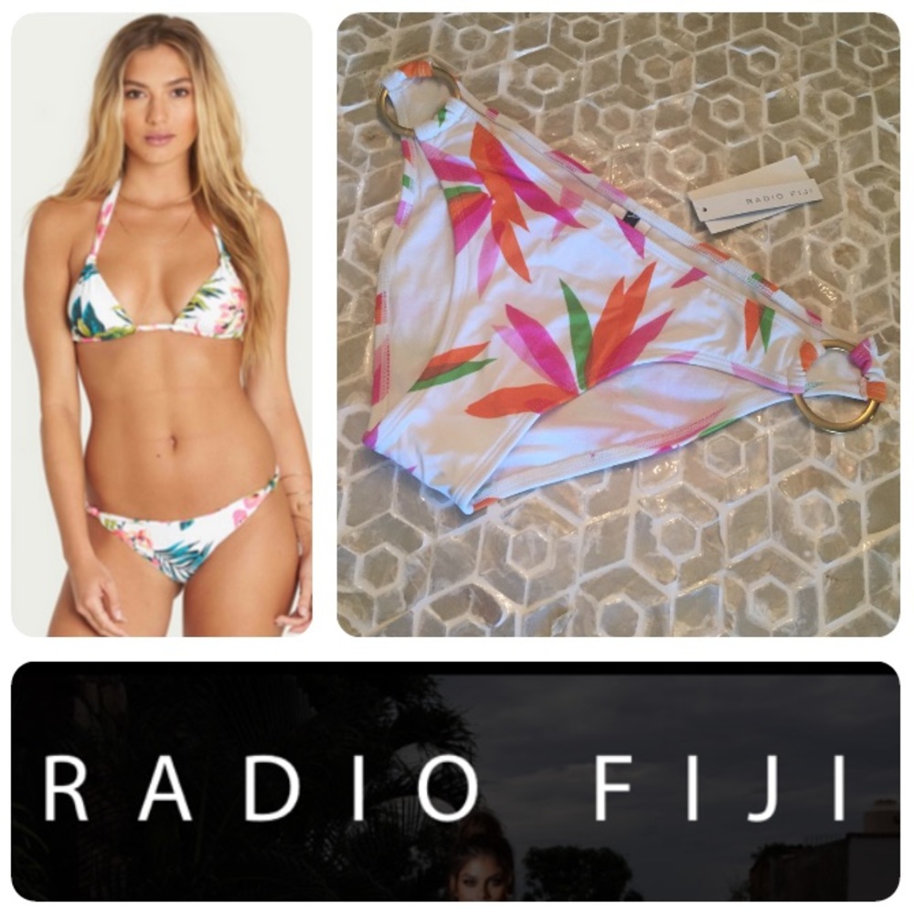 NEW!  Radio Fiji island retro ringer swim bottoms